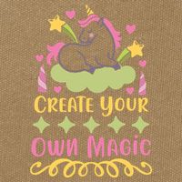 CREATE YOUR OWN MAGIC Cotton Canvas Backpack