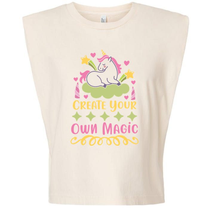 CREATE YOUR OWN MAGIC Garment-Dyed Women's Muscle Tee