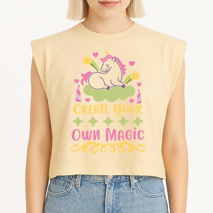 CREATE YOUR OWN MAGIC Garment-Dyed Women's Muscle Tee