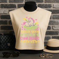 CREATE YOUR OWN MAGIC Garment-Dyed Women's Muscle Tee