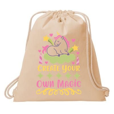 CREATE YOUR OWN MAGIC Drawstring Bag