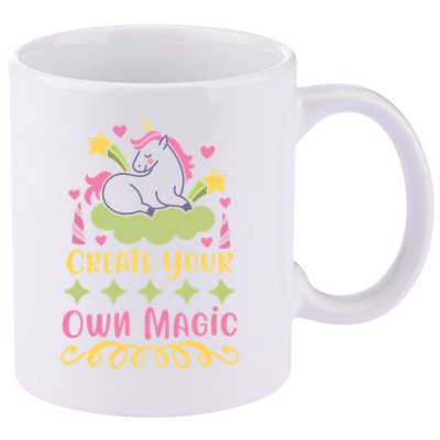 CREATE YOUR OWN MAGIC 11oz C Handle Ceramic Mug