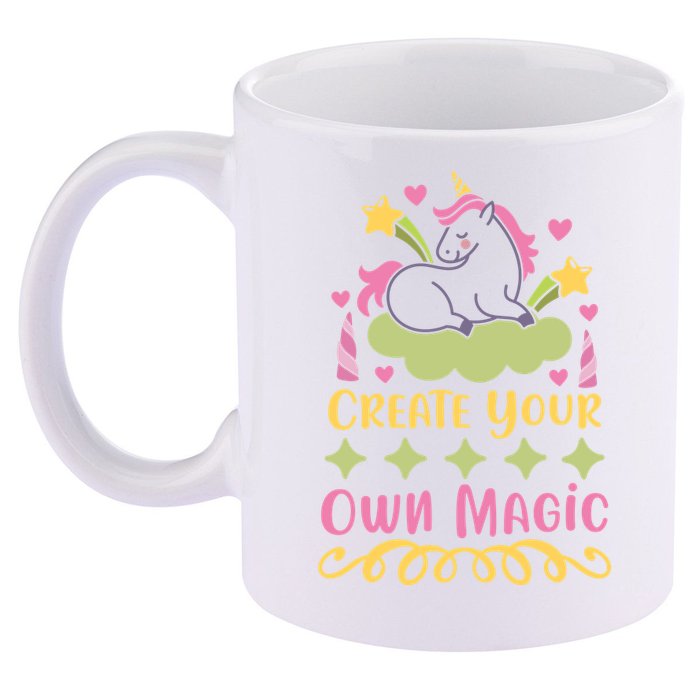 CREATE YOUR OWN MAGIC 11oz C Handle Ceramic Mug