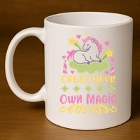CREATE YOUR OWN MAGIC 11oz C Handle Ceramic Mug