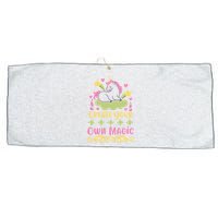 CREATE YOUR OWN MAGIC Large Microfiber Waffle Golf Towel