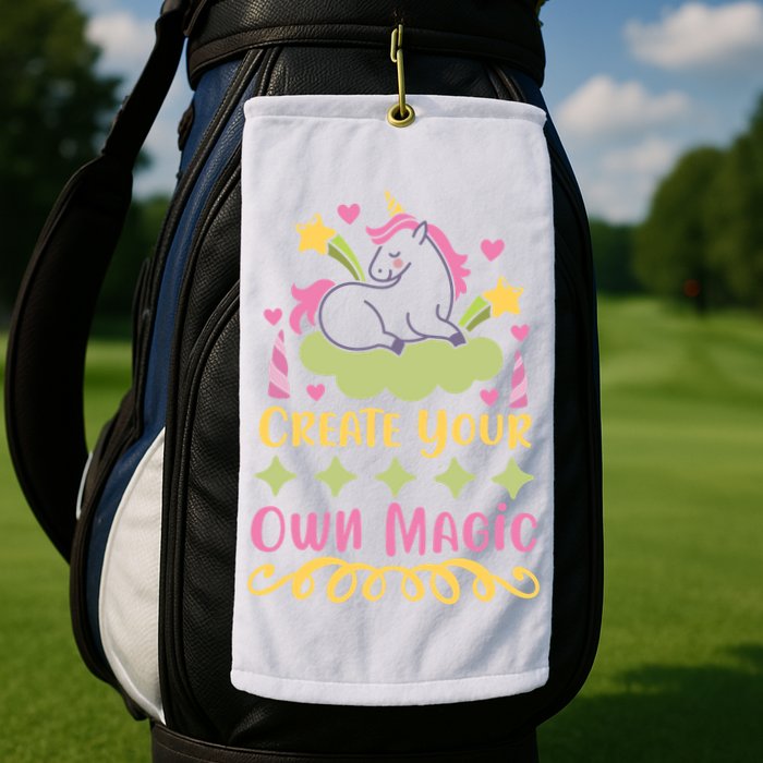 CREATE YOUR OWN MAGIC Golf Towel
