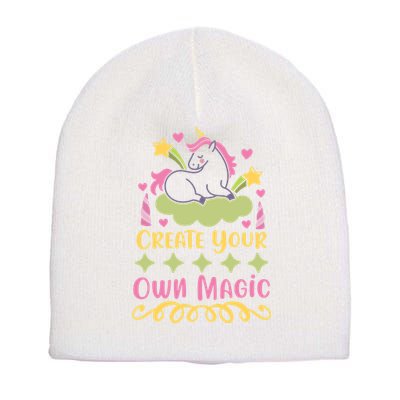 CREATE YOUR OWN MAGIC Short Acrylic Beanie