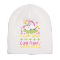 CREATE YOUR OWN MAGIC Short Acrylic Beanie