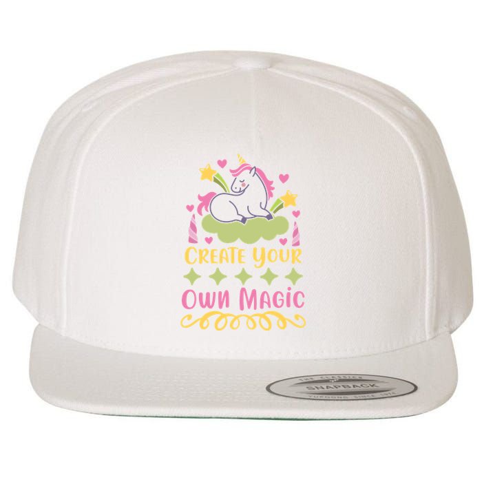 CREATE YOUR OWN MAGIC Wool Snapback Cap