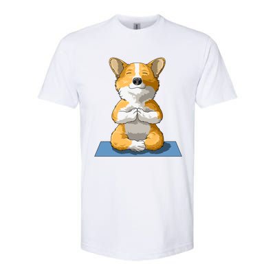 Corgi Yoga Pose Dog Pembroke Welsh Corgi Lovers Owners Gift Funny Gift Softstyle® CVC T-Shirt