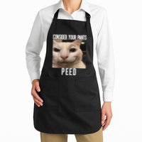 Consider Your Pants Peed Weird Cat Meme Funny Memes Brainrot Full-Length Apron With Pockets