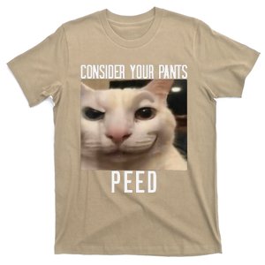 Consider Your Pants Peed Weird Cat Meme Funny Memes Brainrot T-Shirt