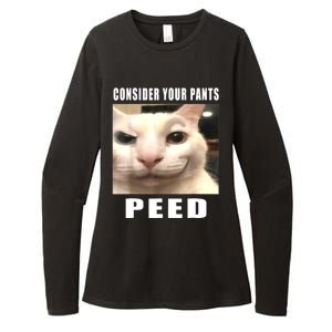 Consider Your Pants Peed Silly Cat Meme Womens CVC Long Sleeve Shirt