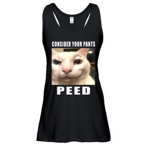 Consider Your Pants Peed Silly Cat Meme Ladies Essential Flowy Tank