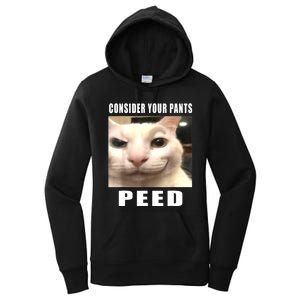 Consider Your Pants Peed Silly Cat Meme Women's Pullover Hoodie