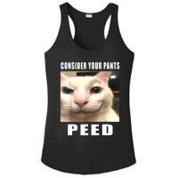 Consider Your Pants Peed Silly Cat Meme Ladies PosiCharge Competitor Racerback Tank