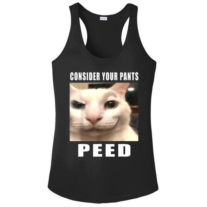 Consider Your Pants Peed Silly Cat Meme Ladies PosiCharge Competitor Racerback Tank