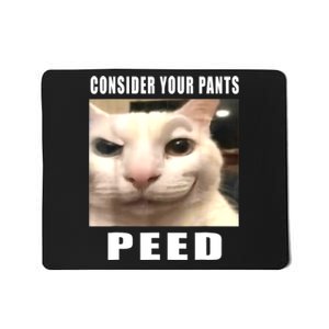 Consider Your Pants Peed Silly Cat Meme Mousepad