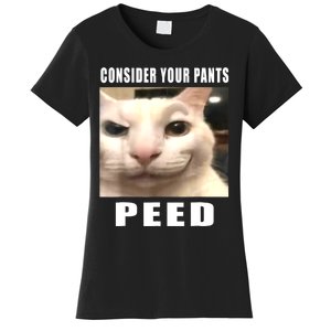 Consider Your Pants Peed Silly Cat Meme Women's T-Shirt