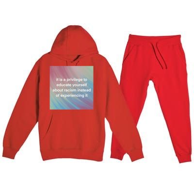 Check Your Privilege Premium Hooded Sweatsuit Set