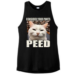 Consider Your Pants Peed Silly Cats Meme Humorous Saying Ladies PosiCharge Tri-Blend Wicking Tank