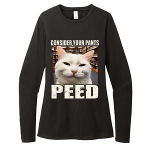 Consider Your Pants Peed Silly Cats Meme Humorous Saying Womens CVC Long Sleeve Shirt