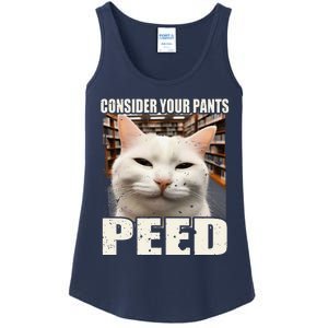 Consider Your Pants Peed Silly Cats Meme Humorous Saying Ladies Essential Tank