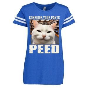 Consider Your Pants Peed Silly Cats Meme Humorous Saying Enza Ladies Jersey Football T-Shirt