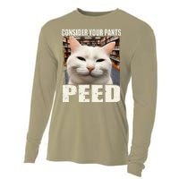 Consider Your Pants Peed Silly Cats Meme Humorous Saying Cooling Performance Long Sleeve Crew