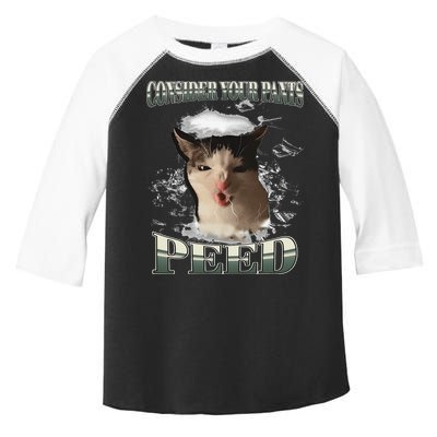 Consider Your Pants Peed Funny Freak Cat Meme Humor Saying Toddler Fine Jersey T-Shirt