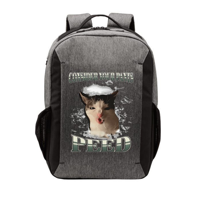 Consider Your Pants Peed Funny Freak Cat Meme Humor Saying Vector Backpack