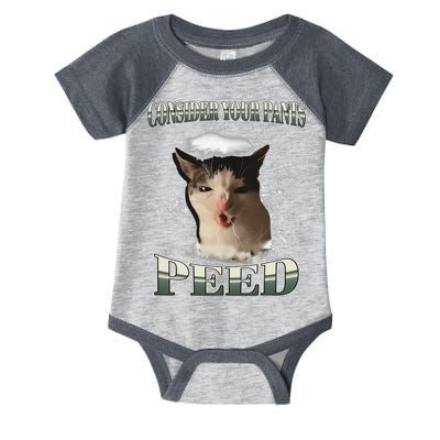 Consider Your Pants Peed Funny Freak Cat Meme Humor Saying Infant Baby Jersey Bodysuit