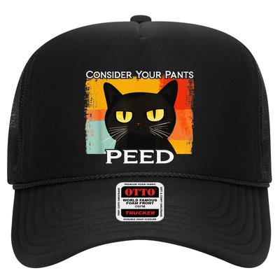 Consider Your Pants Peed Cat Funny Silly Cat Meme Trucker Hat