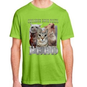 Consider Your Pants Peed Funny Weird Silly Cat Meme Adult ChromaSoft Performance T-Shirt