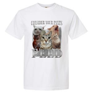 Consider Your Pants Peed Funny Weird Silly Cat Meme Garment-Dyed Heavyweight T-Shirt