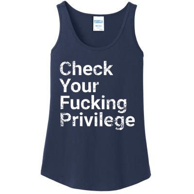 Check Your Privilege And Civil Rights Social Justice Ladies Essential Tank