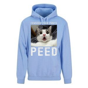 Consider Your Pants Peed Silly Cat Meme Unisex Surf Hoodie