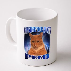 Consider Your Pants Peed Silly Cat Meme Coffee Mug