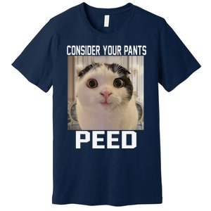 Consider Your Pants Peed Silly Cat Meme Premium T-Shirt