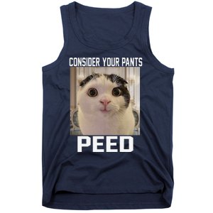 Consider Your Pants Peed Silly Cat Meme Tank Top