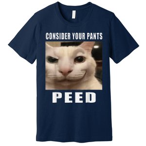 Consider Your Pants Peed Cat Funny Premium T-Shirt