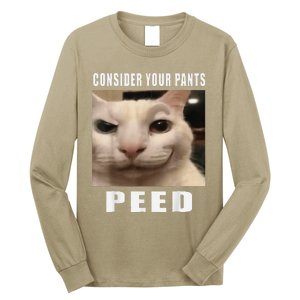 Consider Your Pants Peed Cat Funny Long Sleeve Shirt