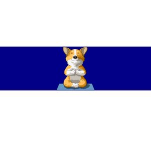 Corgi Yoga Pose Dog Pembroke Welsh Corgi Lovers Owners Gift Bumper Sticker