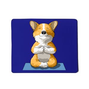 Corgi Yoga Pose Dog Pembroke Welsh Corgi Lovers Owners Gift Mousepad