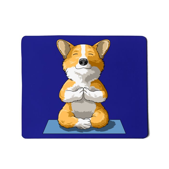 Corgi Yoga Pose Dog Pembroke Welsh Corgi Lovers Owners Gift Mousepad