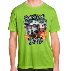 Consider Your Pants Peed Silly Racoon Meme Cute Adult ChromaSoft Performance T-Shirt