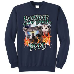 Consider Your Pants Peed Silly Racoon Meme Cute Sweatshirt