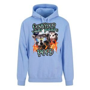 Consider Your Pants Peed Silly Racoon Meme Cute Unisex Surf Hoodie