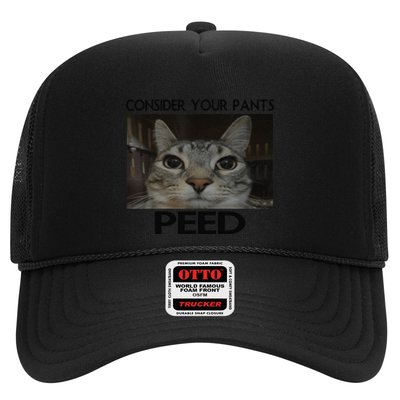 Consider Your Pants Peed Cat Funny Silly Cat Meme Trucker Hat