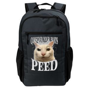 Consider Your Pants Peed Silly Cat Meme Daily Commute Backpack